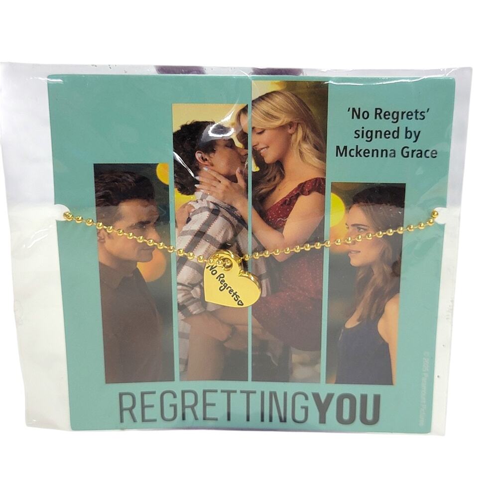Regretting You Movie Promo Necklace No Regrets Mckenna Grace Fan Event Heart